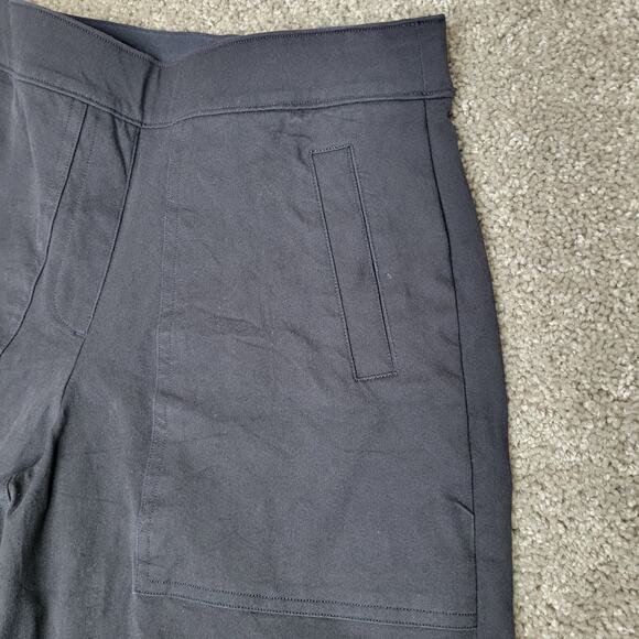 Spanx The Perfect Pant Wide Leg Cropped Pull On Black With Pockets Size Small - Picture 3 of 8
